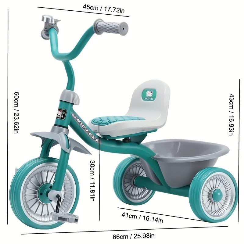 Kids Tricycle Rider Bike For Toddlers 3 Wheel Bike For Kids Non Slip Tires
