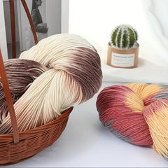 4 Strands Long Segment Dye Wool Thread Wool 80 Nylon 10 Polyester 10 300g