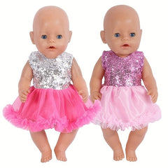 Sequin Dress Doll Clothes for 17-18 Inch Dolls