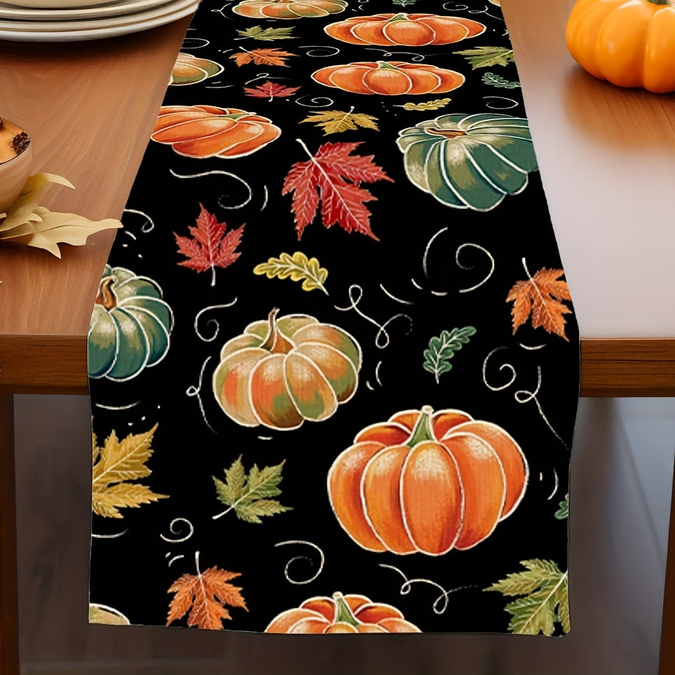 Halloween Pumpkin Table Runner Horror Theme Table Cover