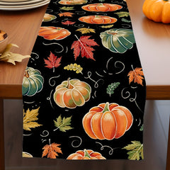 Halloween Pumpkin Table Runner Horror Theme Table Cover