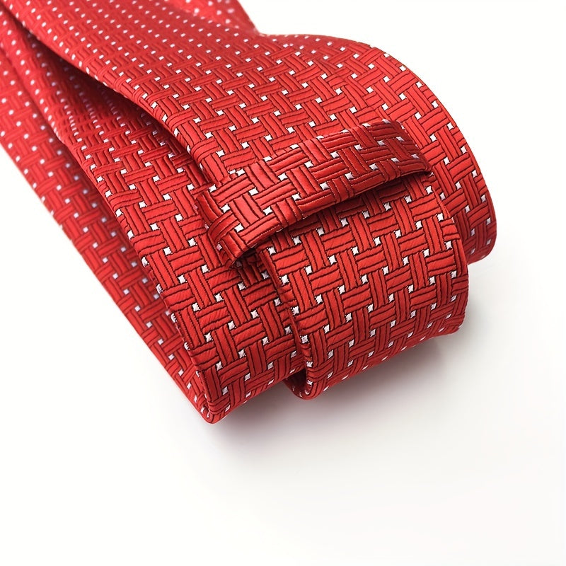 Dragon Pattern Tie Brocade Fabric Festive Chinese Necktie