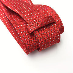 Dragon Pattern Tie Brocade Fabric Festive Chinese Necktie
