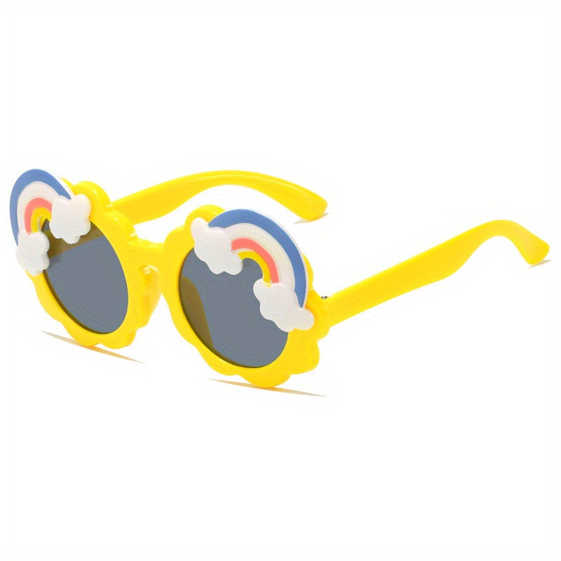 Rainbow Round Sunglasses for Street Photography Party