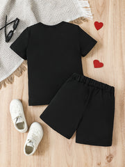 Boys Papa Outfit Shorts & T shirt Short Sleeves