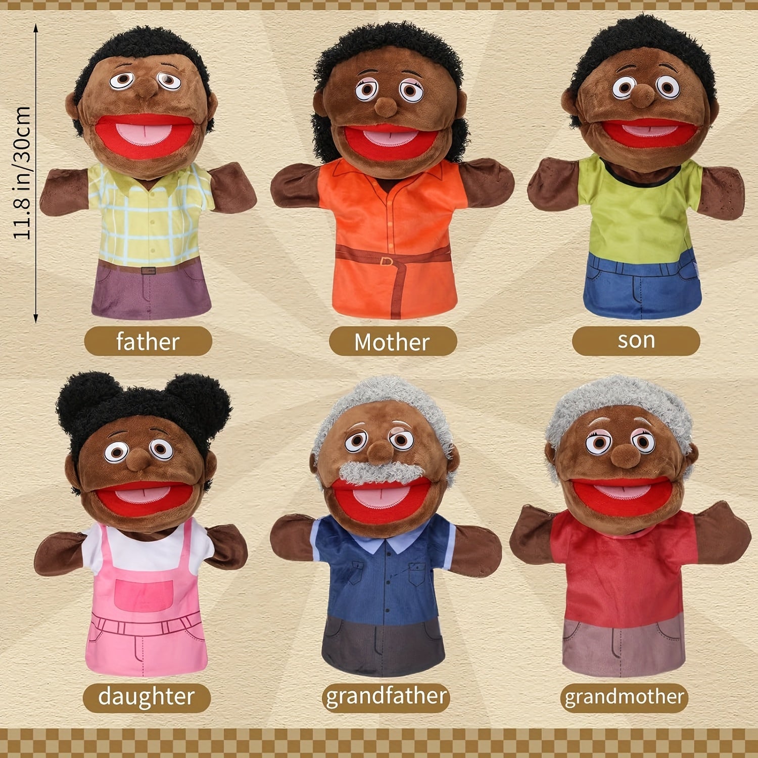 ZILIEEN Family Hand Puppets for Storytelling