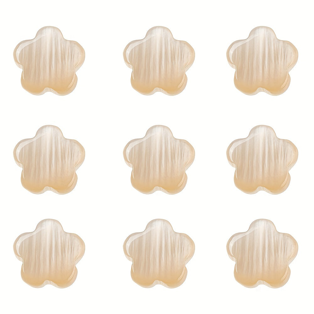 30pcs Freshwater Shell Flower Spacer Beads for Jewelry Making