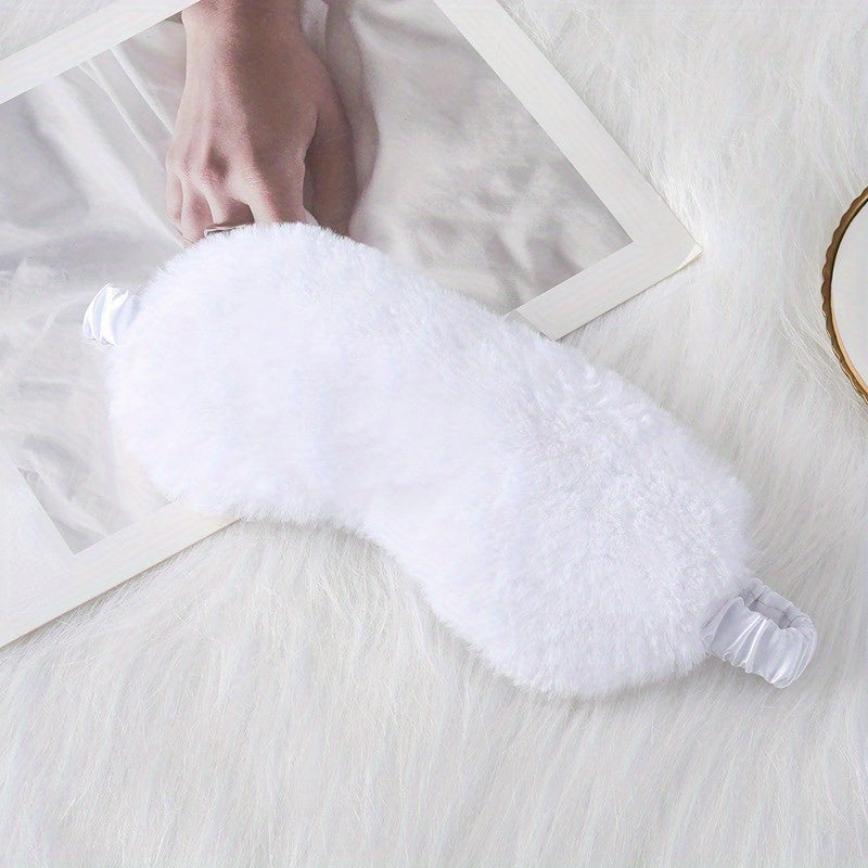 Soft Plush Eye Mask for Comfortable Sleep