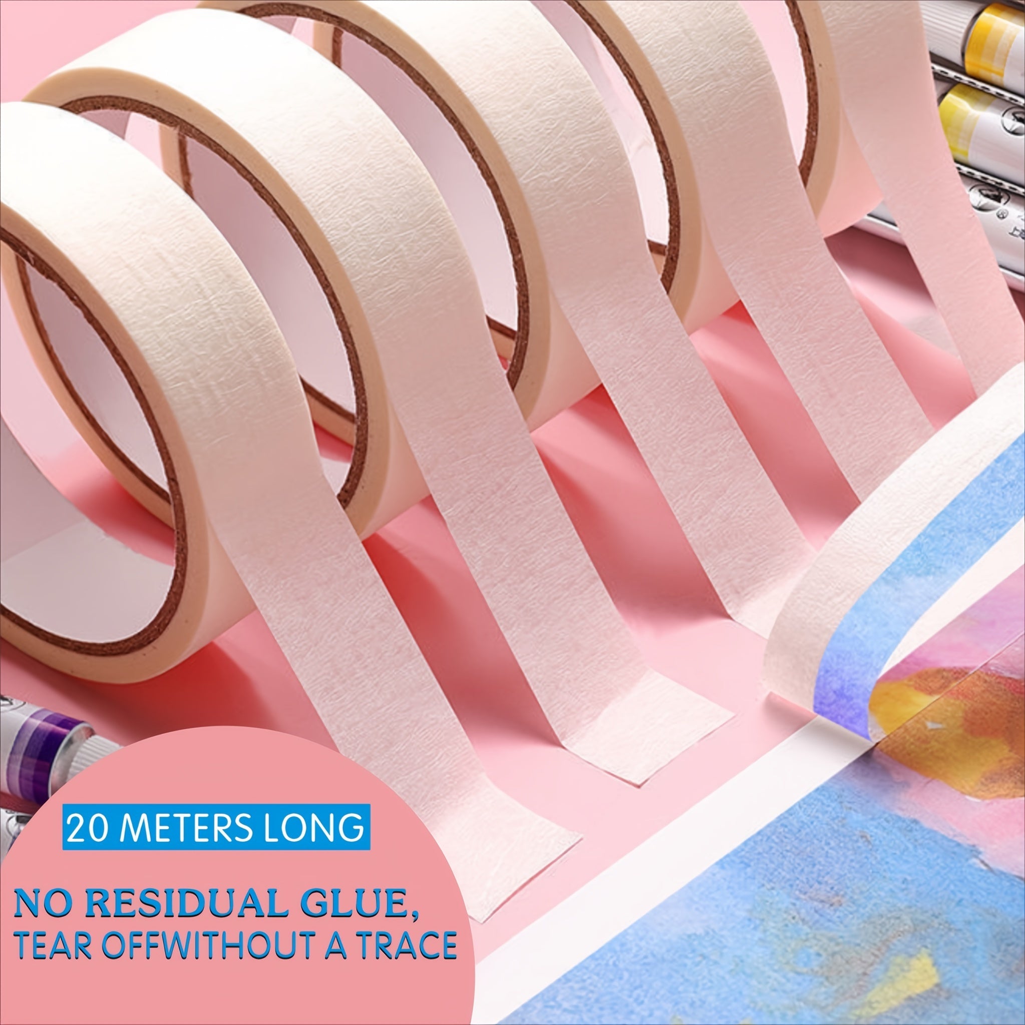 DIY Textured Paper Tape Auto Spray Paint Masking Tape for Indoor Decoration