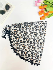 Sexy Leopard Print Bikini Set & Cover Up Skirt