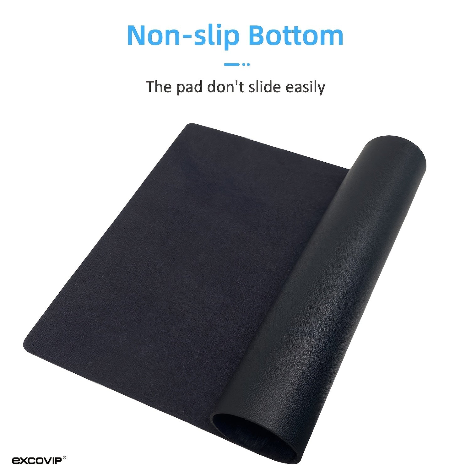 EXCOVIP Small Leather Mouse Pad Waterproof Non-Slip Mat
