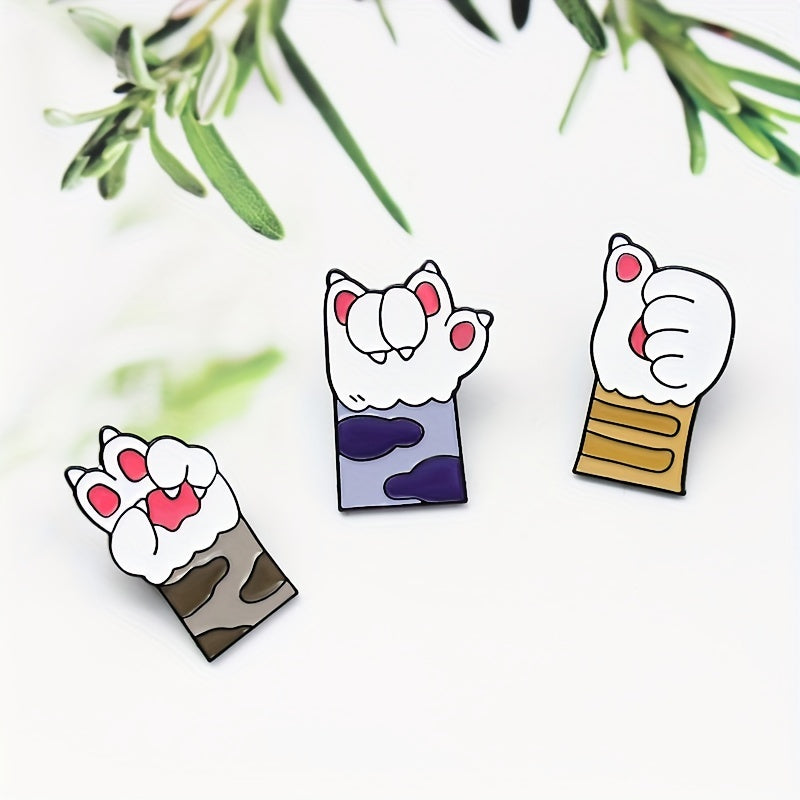 Cat Claw Brooch Pin for Clothes and Bags - Fun DIY Decoration