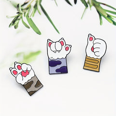 Cat Claw Brooch Pin for Clothes and Bags - Fun DIY Decoration