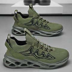Men's Lace up Blade Sneakers Comfortable Breathable Shoes