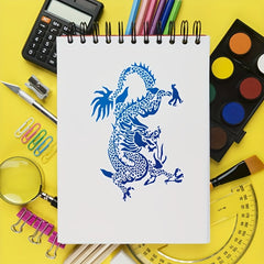 Dragon Template Stencil for DIY Painting Fabric Wall Decor Craft Project