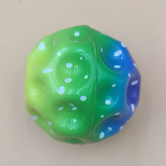 Colorful Bouncy Ball Moon Shape High Bouncing Space Ball