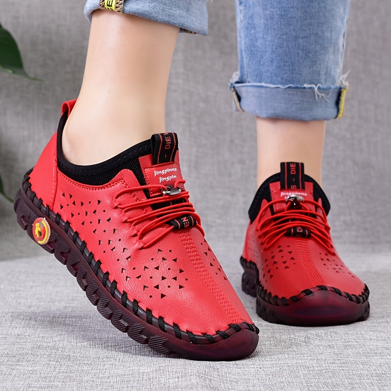 Women's Casual Lace Up Oxfords Low Top Sneakers