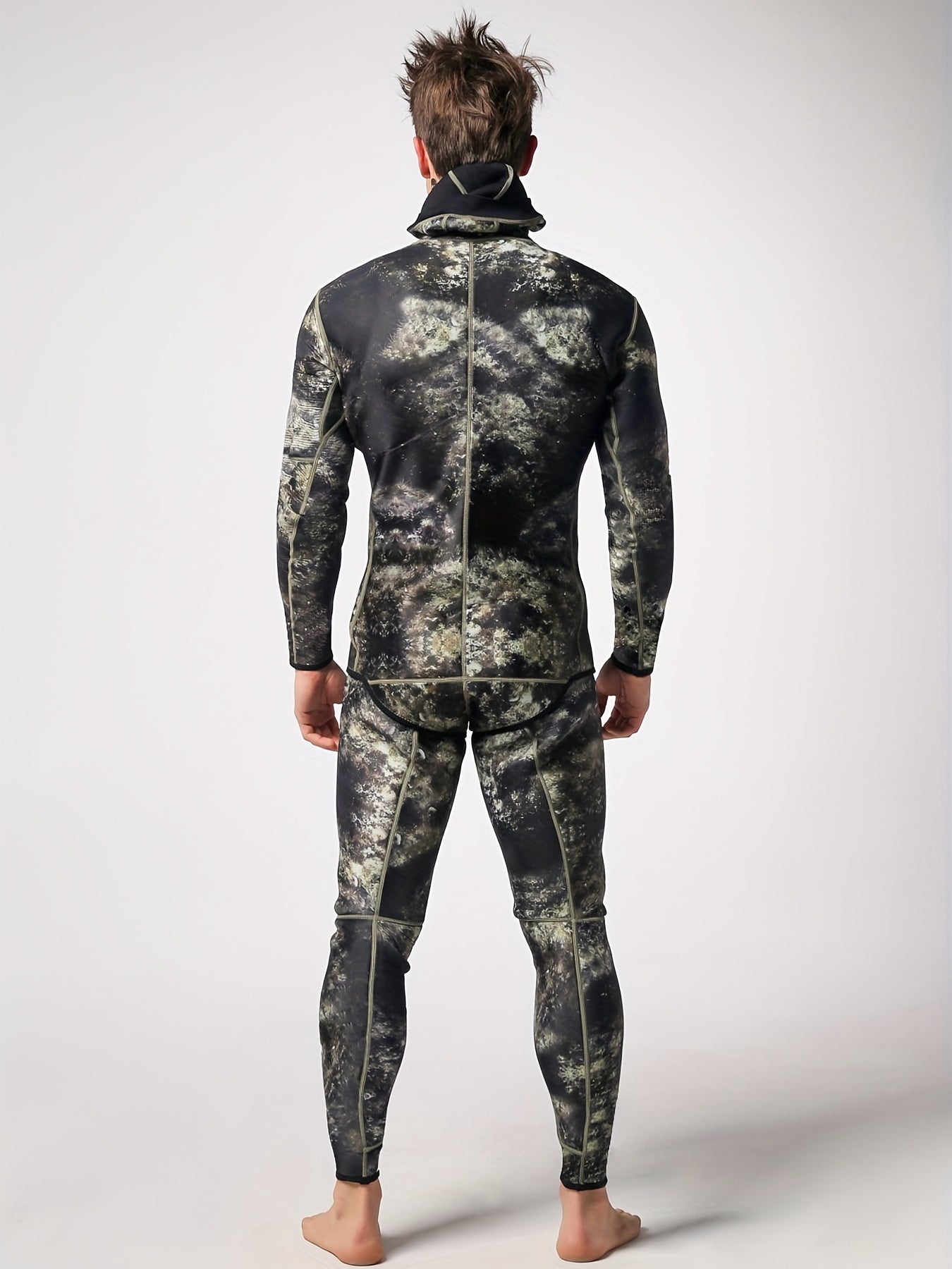 Men's 1.5mm Neoprene Hoodie Wetsuit Full Suit