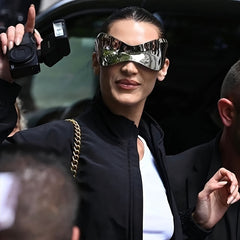 Oversized Y2K Sunglasses Wrap Around Hip Hop Cyberpunk Stylish Eyewear