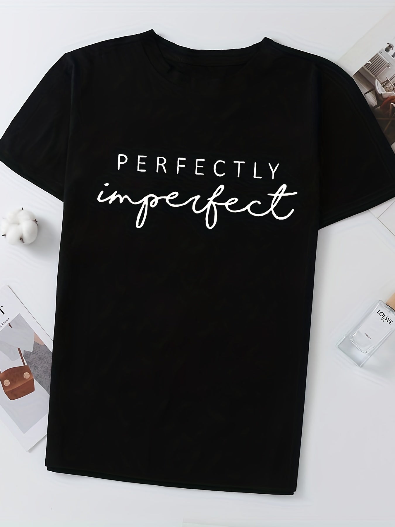 Letter Printed Crew Neck Casual Sports T-shirts