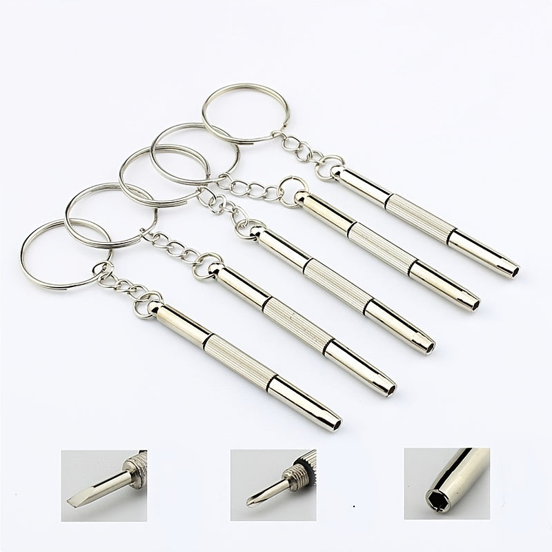 Portable Screwdriver Keychain for Glasses Repair