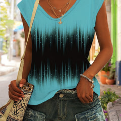 Casual Sleeveless Tank Top V Neck Summer Wear
