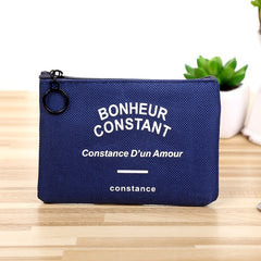 Zipper Storage Bag Cosmetic Pouch Sanitary Napkin Bag Modern Style