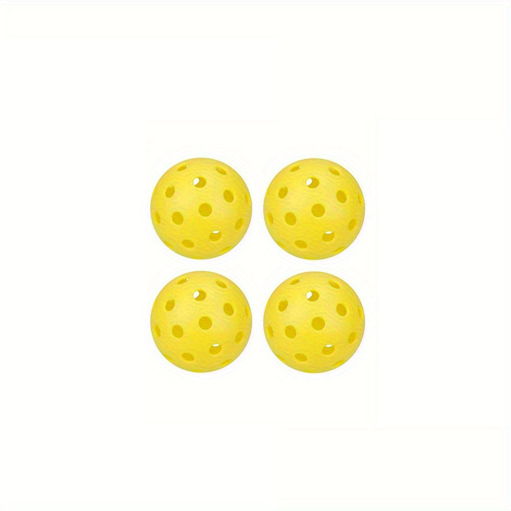 4pcs Outdoor Pickleball w/ 40 Holes for Great Performance & Fun