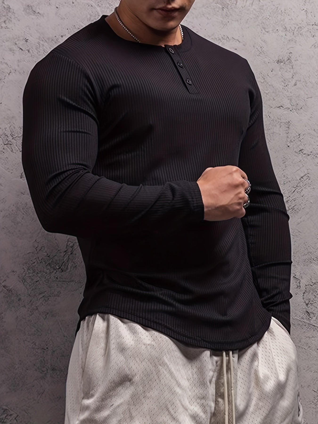 Men's Active Mid Stretch Long Sleeve Shirt