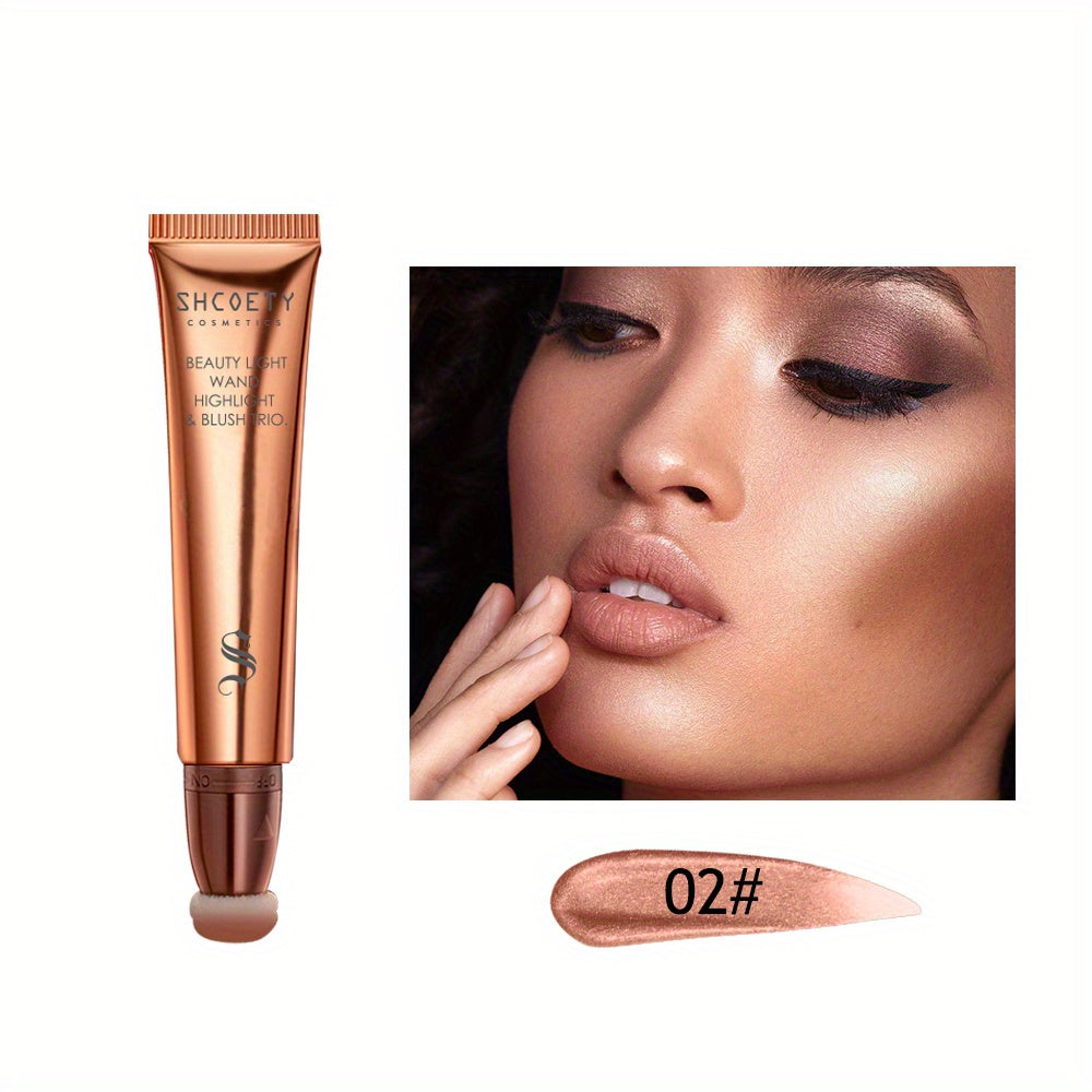 Waterproof Pearly Blush Pen Highlighter Contouring Pencil