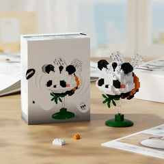 Cute Animal Figures Desk Decor with Floral Accents - Perfect Holiday Gift