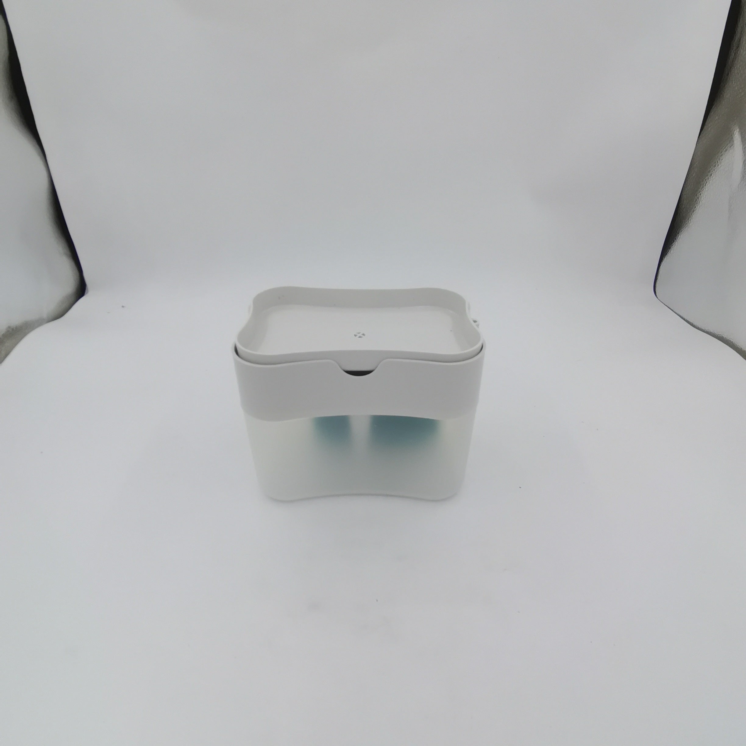 Plastic Soap Liquid Press Box Sponge Holder Organizer