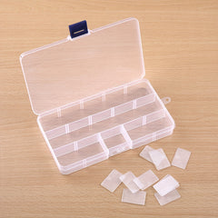 15 Grids Small Plastic Box Storage Case Waterproof Dustproof Large Capacity