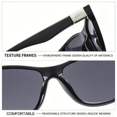 Men's Square Large Frame Sports Sunglasses UV 400