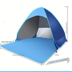Fully Auto Tent for 2-4 Person, Windproof & Rainproof, Outdoor Camping & Hiking