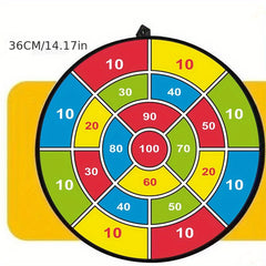 Large Dart Board With Sticky Balls Indoor Outdoor Fun Party Game Toys