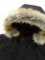 Men's Fleece Hooded Zipper Coats For Winter