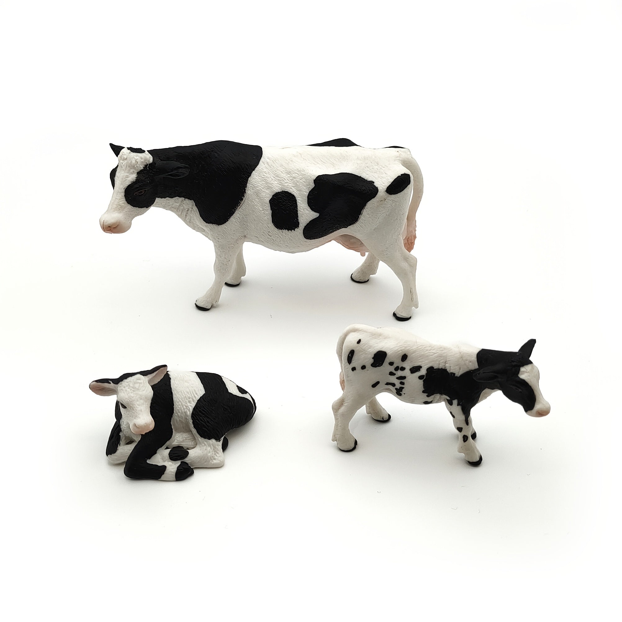 Farmer's Cow Wooden Farm Animal Model Room Decor