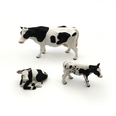 Farmer's Cow Wooden Farm Animal Model Room Decor