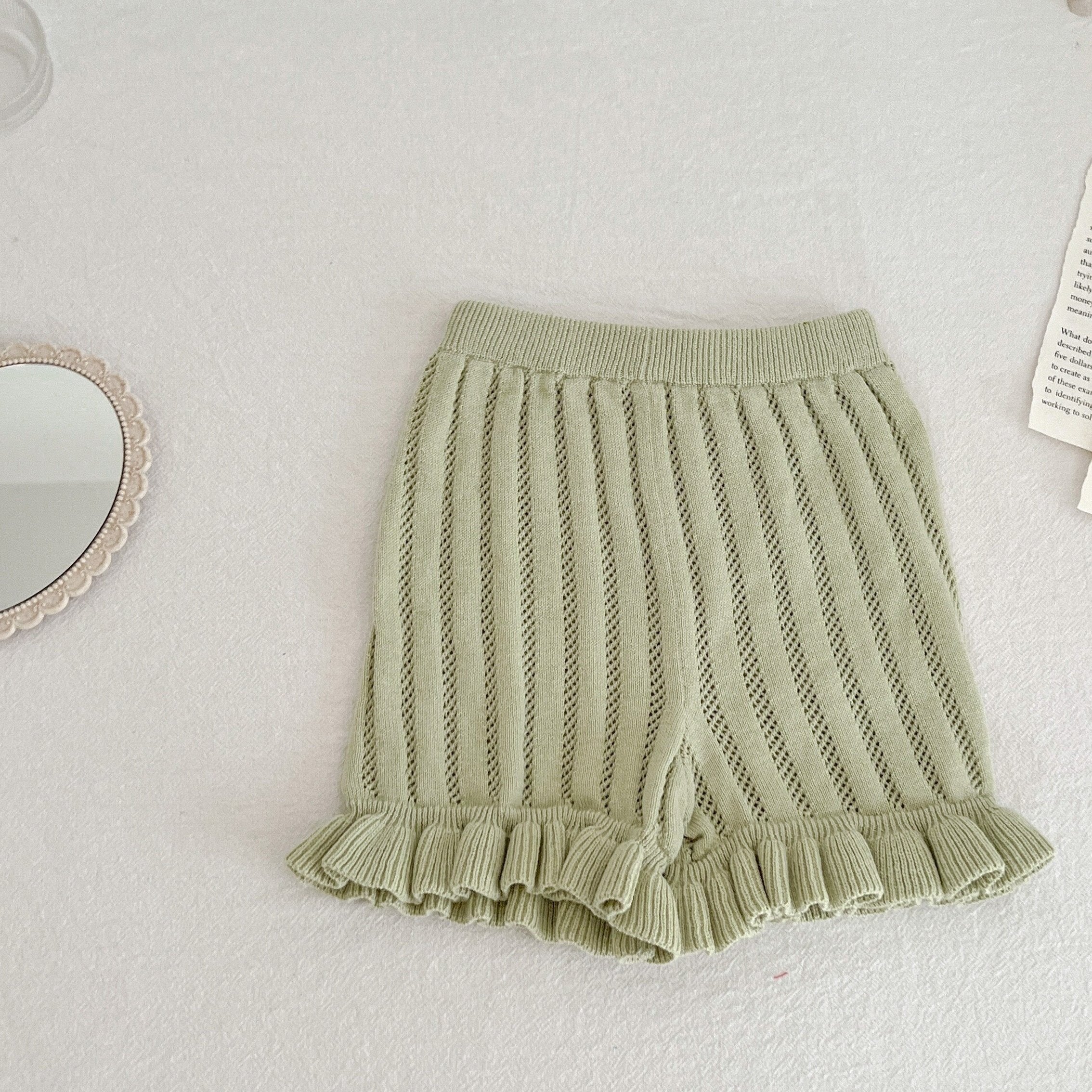 Summer Baby Girl Cotton Lace Knitted Shorts