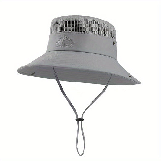 Breathable Mesh Top Bucket Hat for Outdoor Activities