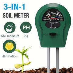 3 In 1 Soil PH Meter Moisture Monitor Acidity Detector