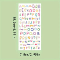 2pcs Cartoon DIY Journal Decorative Sticker Set