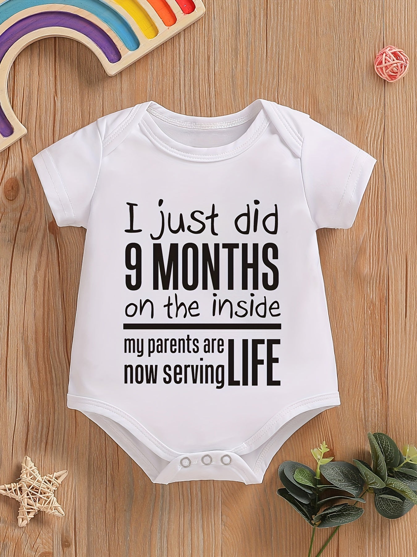Embroidery Romper Short Sleeve Jumpsuit for 9 Months Baby