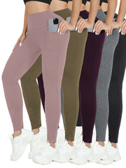 High Waisted Leggings With Pockets Women's Activewear