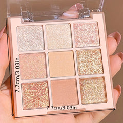9 Colors Eyeshadow Palette Matte Metallic Finish