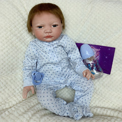 Soft Vinyl&Cloth Body Reborn Dolls w/ Rooted Hair Painted Reborn Dolls