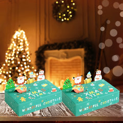 10pcs Christmas Cupcake Boxes Cookie Boxes Christmas Party Treats