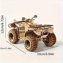 3D Wooden Puzzle Model of a Beach Car Assembly Toy