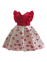 Girls Sleeveless Princess Dress Formal Dress for Christmas Evening Party